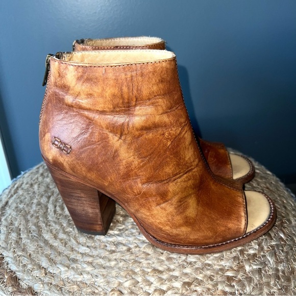 Bed Stu Onset Cobbler Series Peep Toe Bootie - Picture 6 of 10